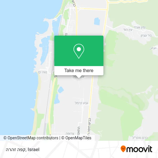 Карта קפה זהרה