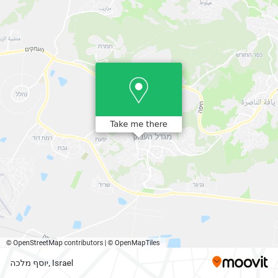 יוסף מלכה map