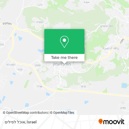 אוכל לפילים map