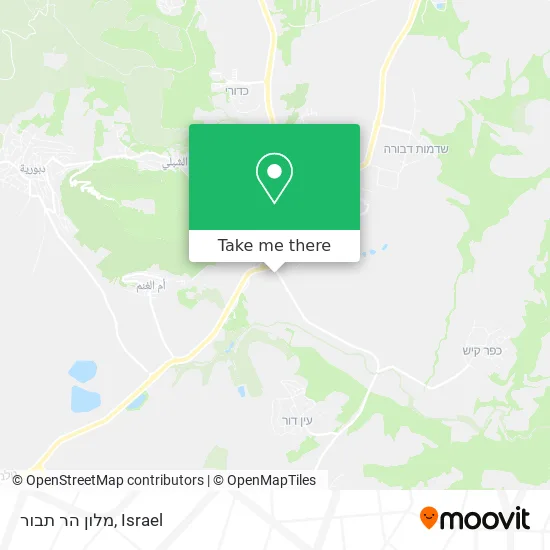 Карта מלון הר תבור