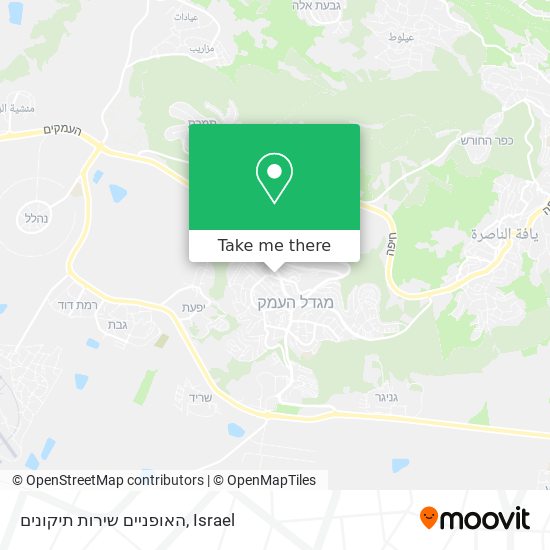 האופניים שירות תיקונים map