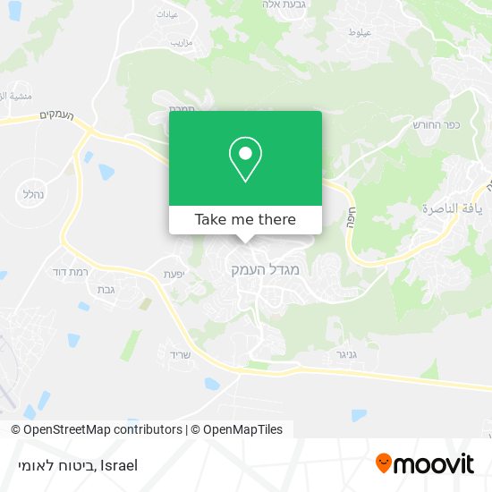 ביטוח לאומי map