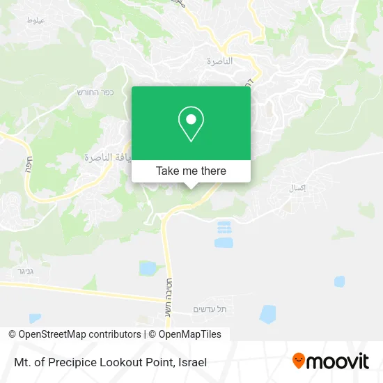 Mt. of Precipice Lookout Point map