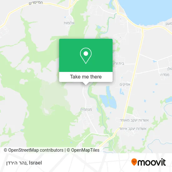 Карта נהר הירדן