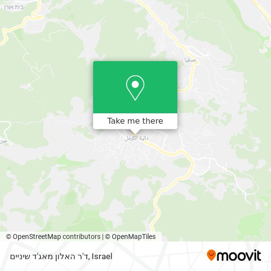 ד'ר האלון מאג'ד שיניים map