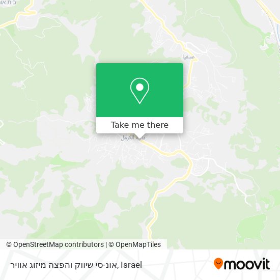 אונ-סי שיווק והפצה מיזוג אוויר map