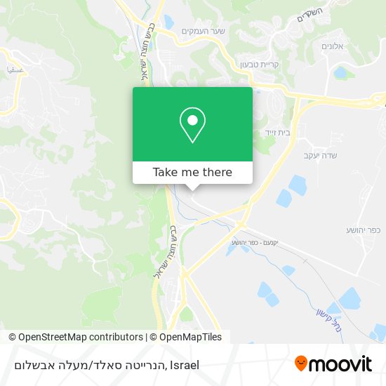 Карта הנרייטה סאלד/מעלה אבשלום
