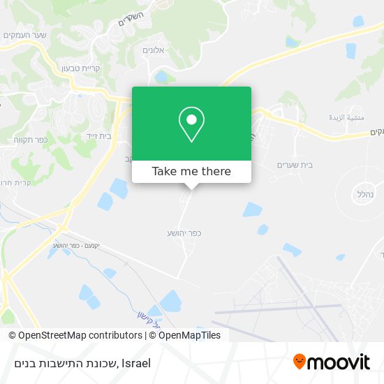 שכונת התישבות בנים map