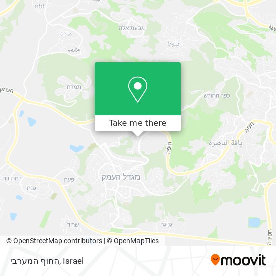 החוף המערבי map