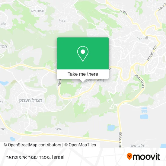 Карта מסגד עומר אלמוכתאר