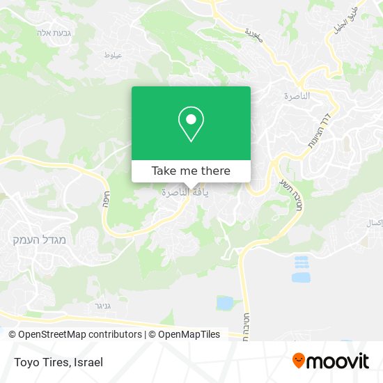 Toyo Tires map