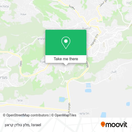 Карта מלון גולדן קראון