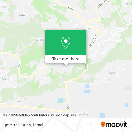 אביזרי רכב צפון map