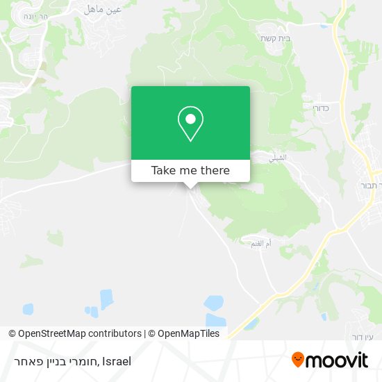 חומרי בניין פאחר map