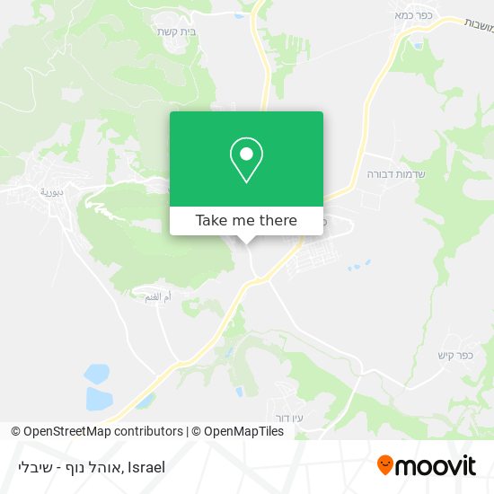 אוהל נוף - שיבלי map