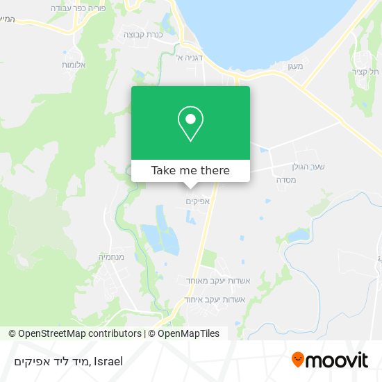 מיד ליד אפיקים map