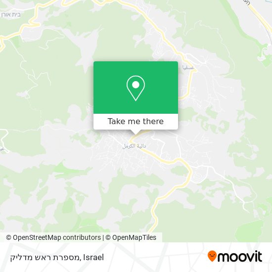 מספרת ראש מדליק map