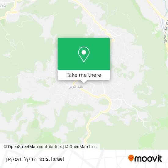 צימר הדקל והפקאן map