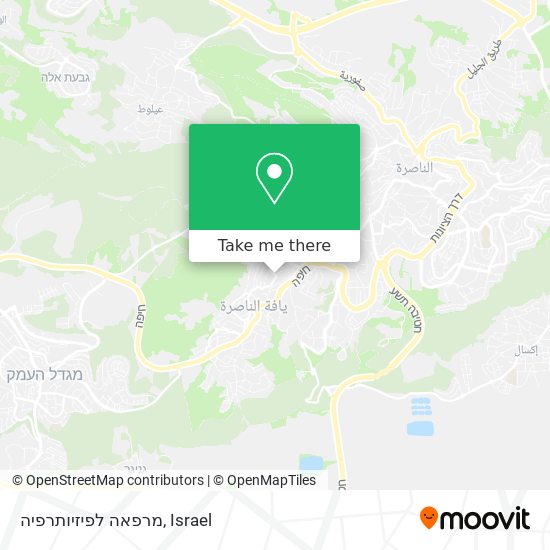 מרפאה לפיזיותרפיה map