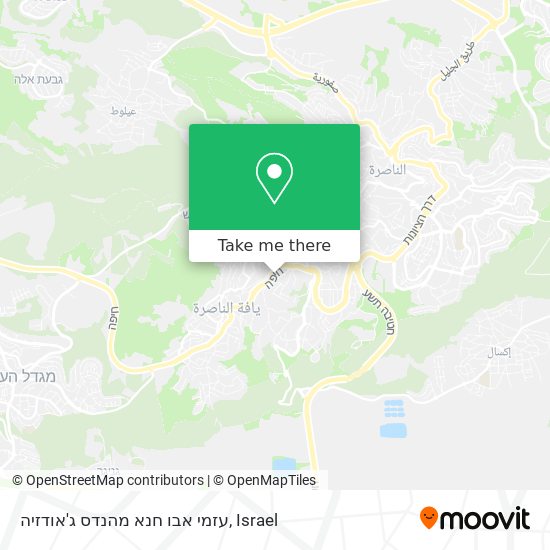 עזמי אבו חנא מהנדס ג'אודזיה map