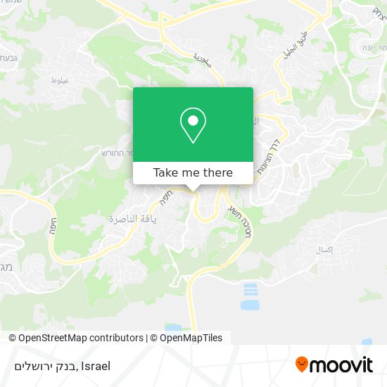 בנק ירושלים map