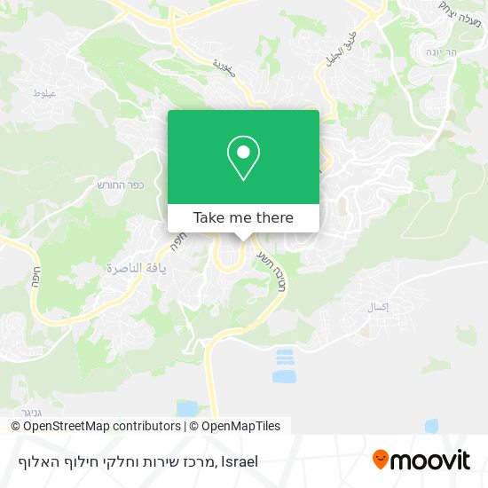 מרכז שירות וחלקי חילוף האלוף map