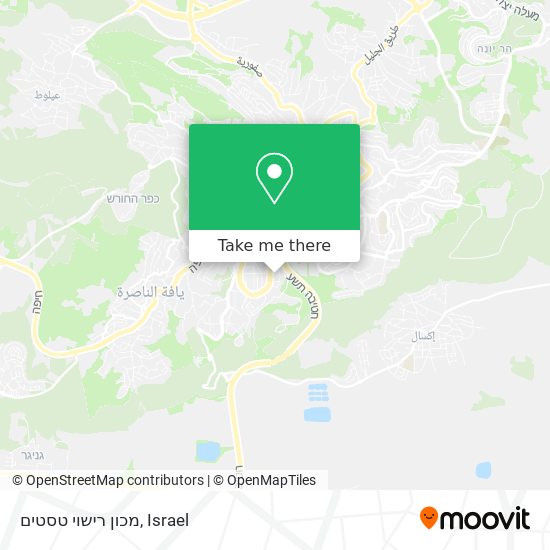 מכון רישוי טסטים map