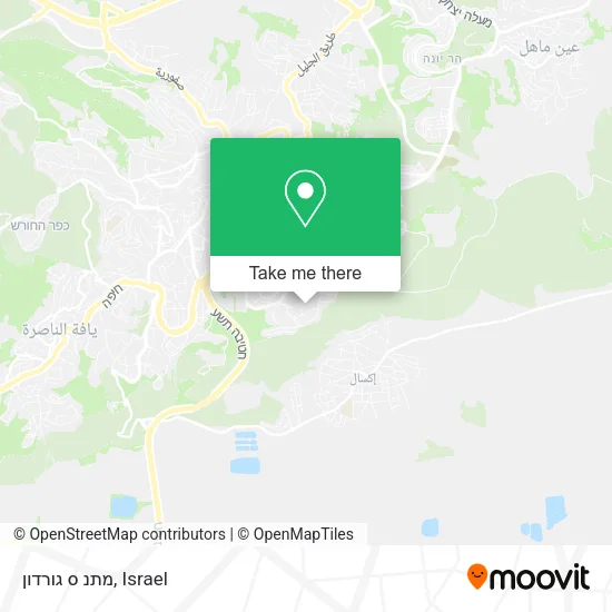 Карта מתנ ס גורדון