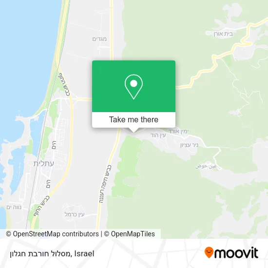 Карта מסלול חורבת חגלון