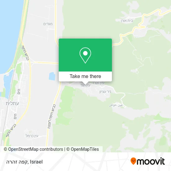 Карта קפה זהרה