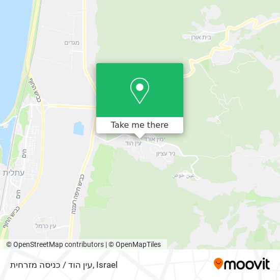 עין הוד / כניסה מזרחית map