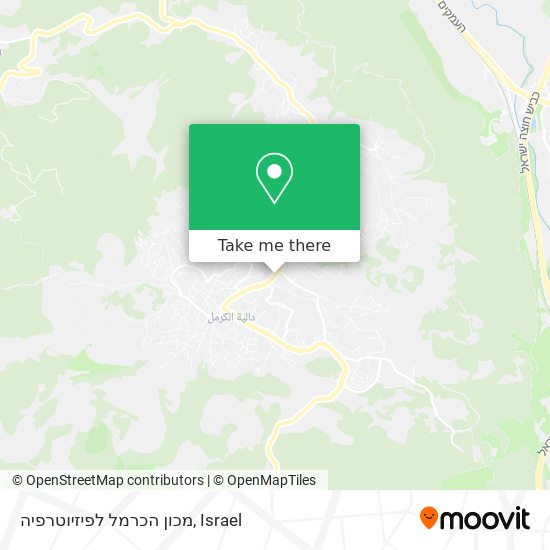 מכון הכרמל לפיזיוטרפיה map