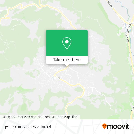 עצי דליה חומרי בניין map