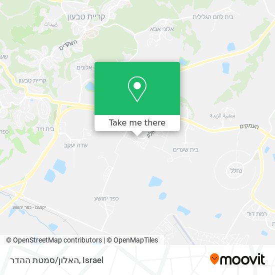 האלון/סמטת ההדר map