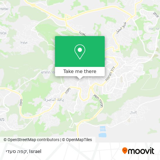 קפה סעדי map