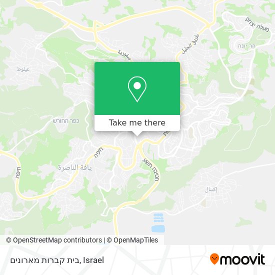 בית קברות מארונים map