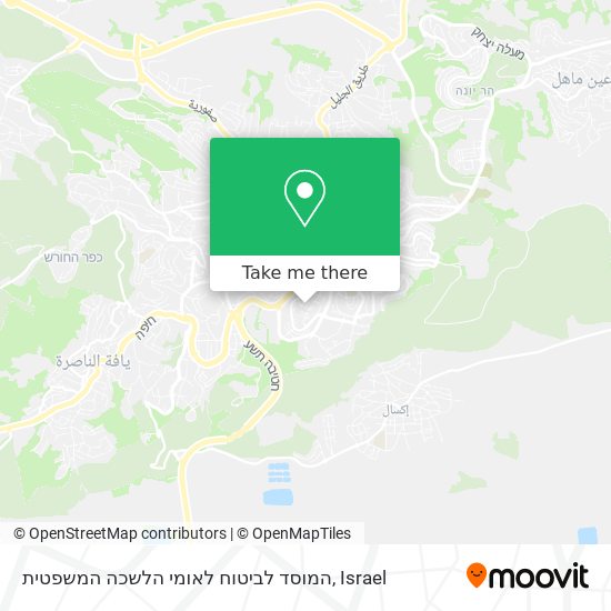 המוסד לביטוח לאומי הלשכה המשפטית map