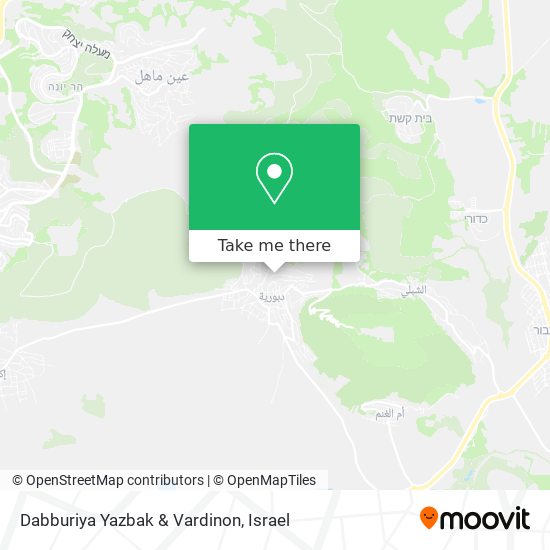 Dabburiya Yazbak & Vardinon map