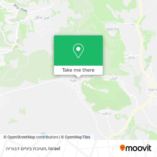 חטיבת ביניים דבוריה map