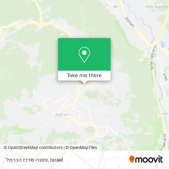 Карта פסגה-מרכז הכרמל