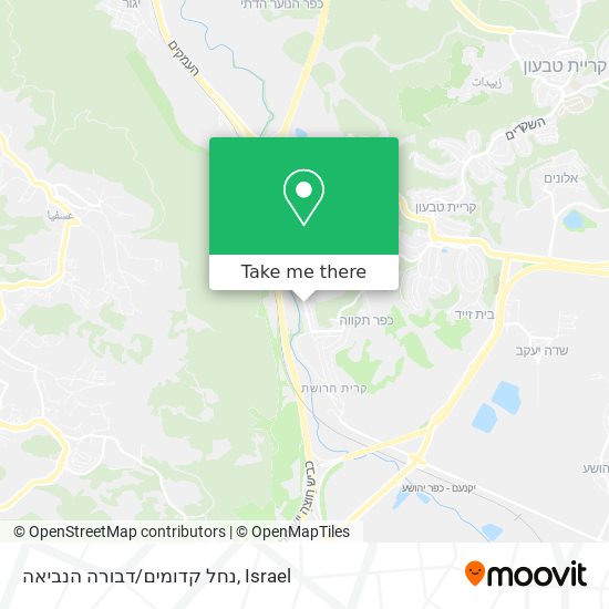 נחל קדומים/דבורה הנביאה map