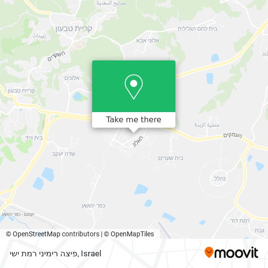 פיצה רימיני רמת ישי map