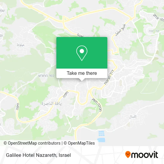 Карта Galilee Hotel Nazareth