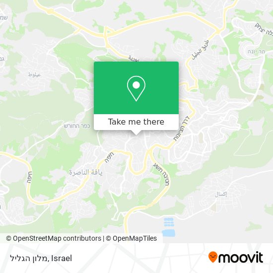 מלון הגליל map