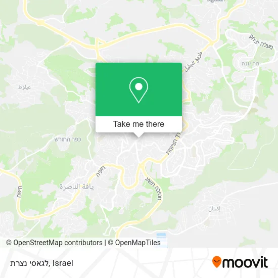 Карта לגאסי נצרת