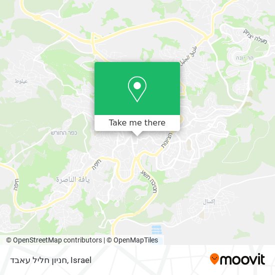 חניון חליל עאבד map