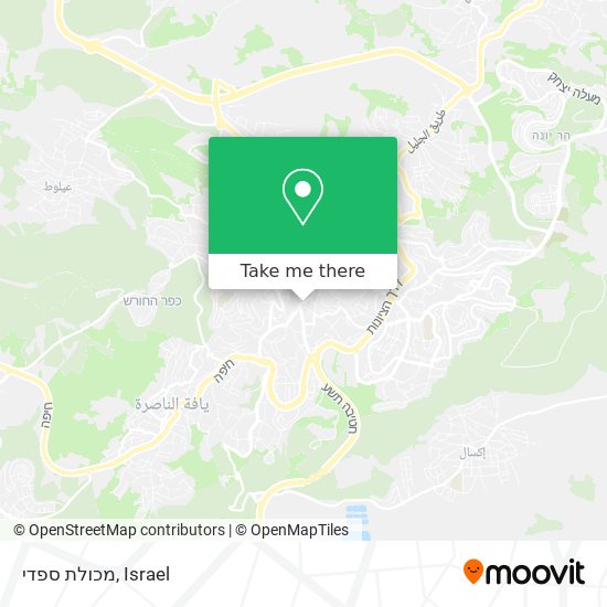 מכולת ספדי map