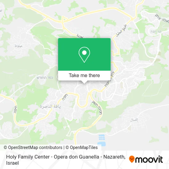 Карта Holy Family Center - Opera don Guanella - Nazareth