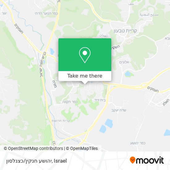 Карта יהושע חנקין/כצנלסון