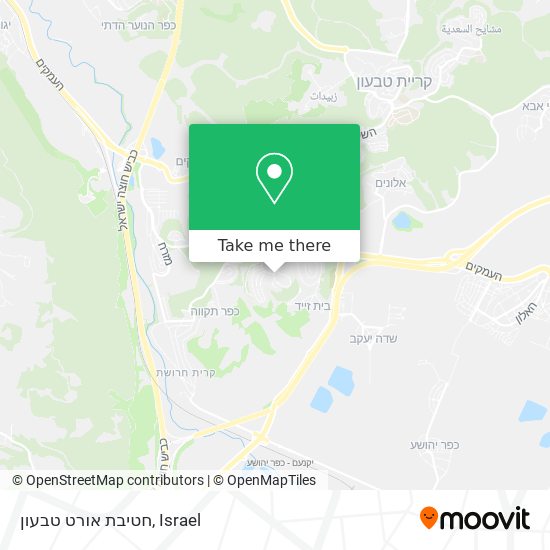 חטיבת אורט טבעון map